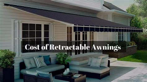 cost  retractable awning installed