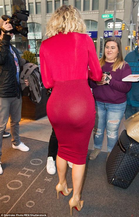 Khloe Kardashian Displays Her Pert Bum On The Promo Trail