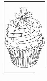 Pig Pancake Cupcake Colouring sketch template