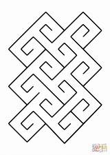 Pattern Coloring Celtic Tile Spiral Pages Printable Categories 26kb 1200px sketch template