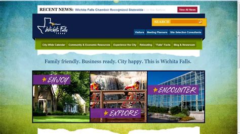city  wichita falls unveils  website