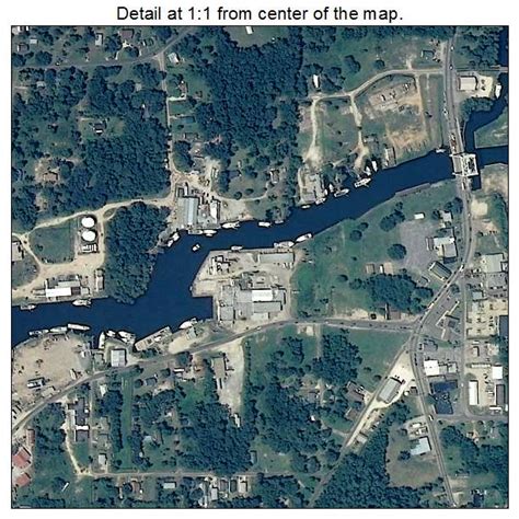 aerial photography map  bayou la batre al alabama