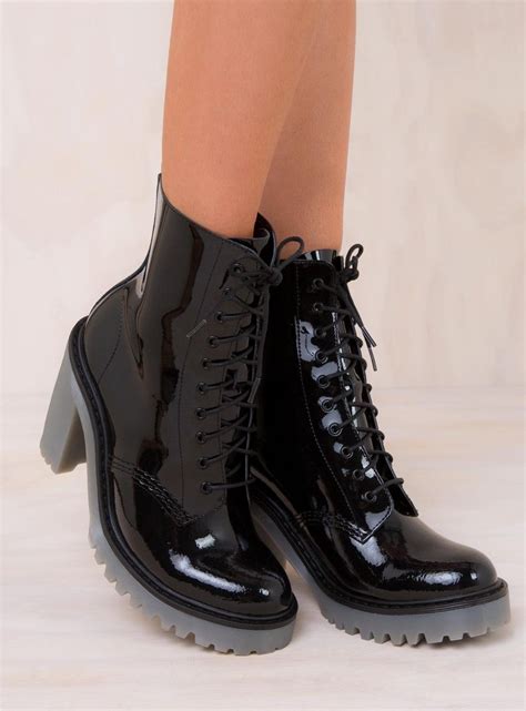 dr martens kendra black patent lamper boots boots black patent shoes patent shoes