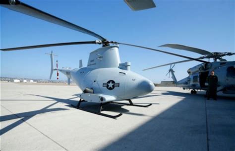 navy fire scout  drone helicopter  operates   communicationsobservation platform