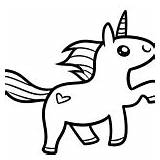 Unicorn Coloring Pages Chibi Simple Easy Related Posts sketch template
