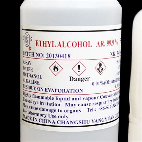 ethyl alcohol chchoh  pure  ml bottle  healthcare