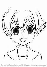 Host Club Honey Draw Ouran School High Step Drawing Anime sketch template