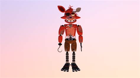 E A Withered Foxy 3d Model By 360mealman [6ffcf60] Sketchfab