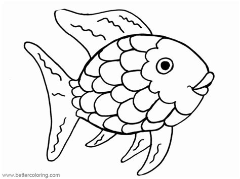 rainbow fish coloring page awesome rainbow fish coloring pages