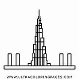 Burj Khalifa sketch template