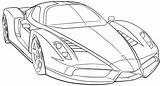 Pages Coloring Bugatti Cars Sports Car Ferrari Template Sport Super sketch template