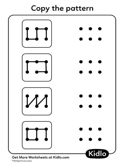copy  patterns  dots pattern worksheet  kidlocom