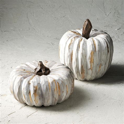 whitewashed wood pumpkin frontgate