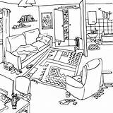 Clipart Messy Apartment Webstockreview Exercises Minute Five sketch template