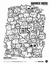 Doodle Cute Doodles Drawing Coloring Sharpie Pages Tumblr Doodling Colouring Adult Cat Doddle Getdrawings Drawings sketch template