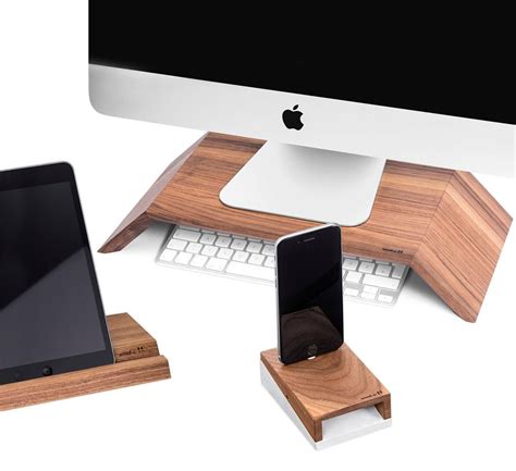 woodup apple bundle woodup  images wooden accessories desk organization wooden