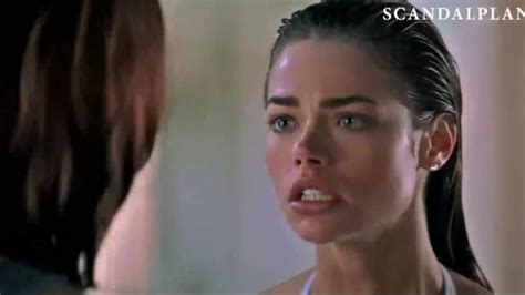 Neve Campbell And Denise Richards Topless Lesbian Kiss On