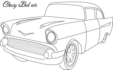 chevy bel air coloring pages clip art library