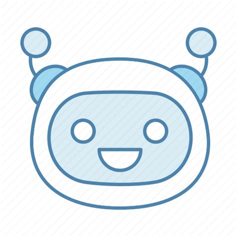 bot chatbot emoji emoticon happy robot smiling icon