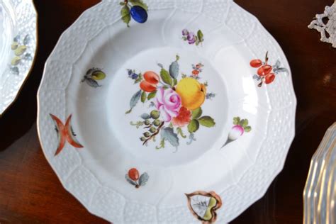 herend plates  porcelain fruit flowers catawiki