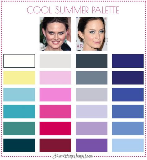 Are You A Summer Winter Cool Summer Soft Summer Palette Soft Summer