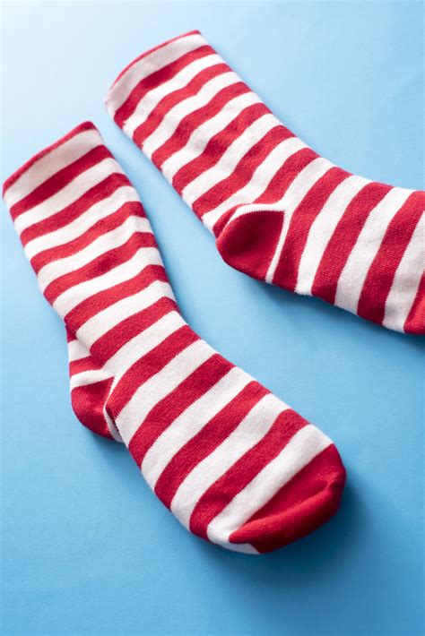 image  red striped christmas socks freebiephotography