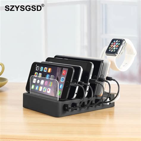 top charging station dock stand holder  ports  multifunction universal usb charger