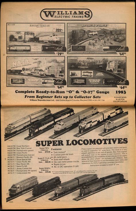 Train World Trainland Ny Catalog 9 Lionel Fundimensions 1983