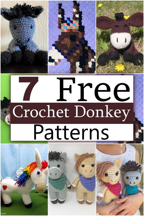crochet donkey patterns  crochet pattern