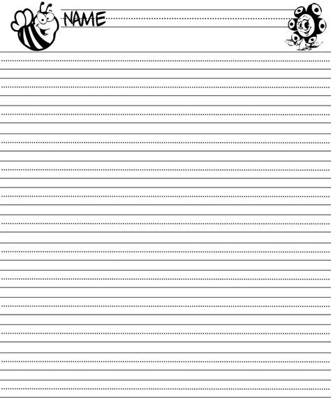 printable lined paper   grade