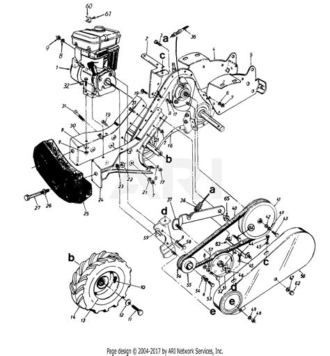 mtd    roto boss  parts diagram  rear tine tiller transmission