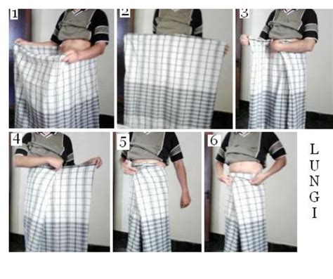 wear lungi step  step follow  instructions  practice