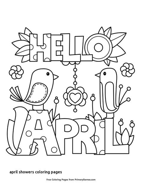 april showers coloring pages  getcoloringscom  printable