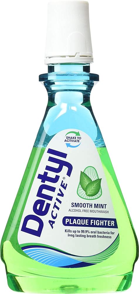 dentyl active mouthwash plaque fighter smooth mint 500ml