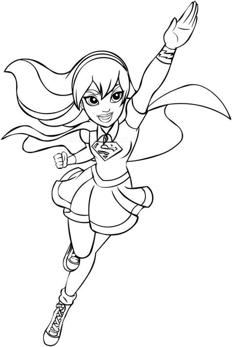 cute supergirl coloring pages  printable supergirl coloring pages