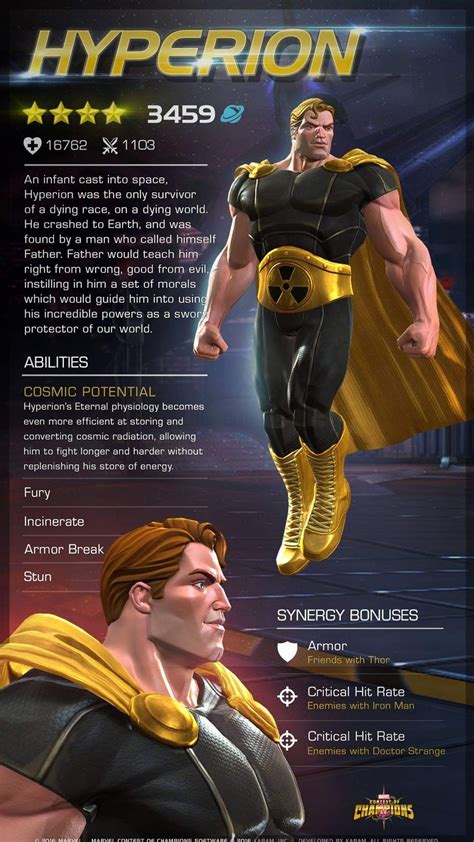 pin by popper on hyperion marvel marvel champions