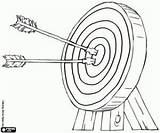 Coloring Pages Archery Target sketch template