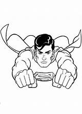 Superman Flying Lukas Williamson Coloriages Ausmalbilder sketch template