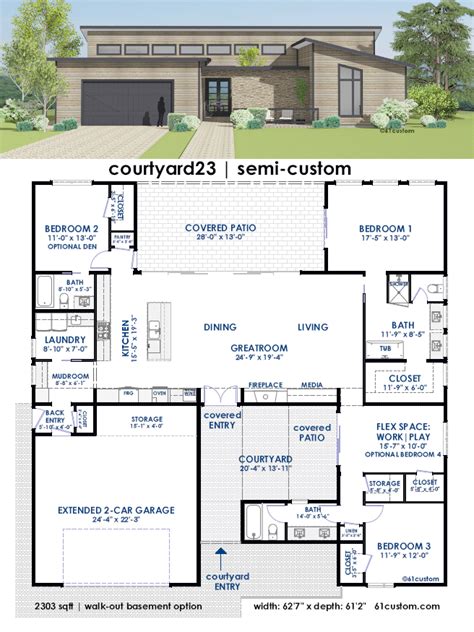 custom contemporary modern house plans custom home design