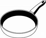 Pan Frying Clipart sketch template