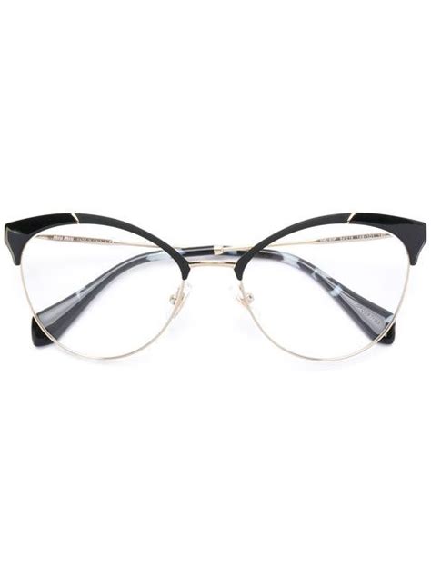 miu miu eyewear half frame cateye glasses gafas gafas retro y monturas gafas mujer