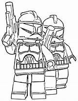 Wars Star Coloring Lego Pages Kids sketch template