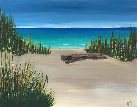 sand dunes painting sand dunes wall art beach painting ocean etsy