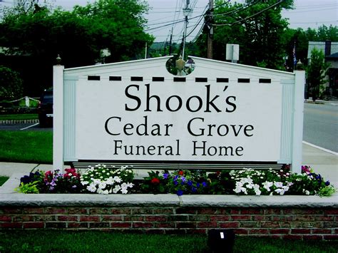 shooks cedar grove funeral home funeral services cemeteries  pompton ave cedar grove