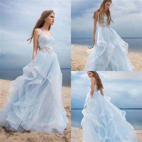 extraordinary blue wedding dress ideas  bride steal   baby blue wedding dresses