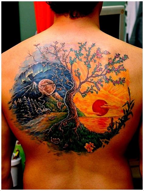 colorful yin  tattoo   design  tattoosdesign  tattoos
