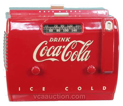 coca cola cooler radio c 1950 s 12 x 8 x 9