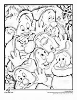 Coloring Pages Disney Snow Grumpy Cartoon Dwarfs Dwarf Kids Adults Seven Cartoons Book Printables Adult Printable Colouring Color Movie Jr sketch template
