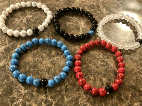 simple bead bracelet multiple colors