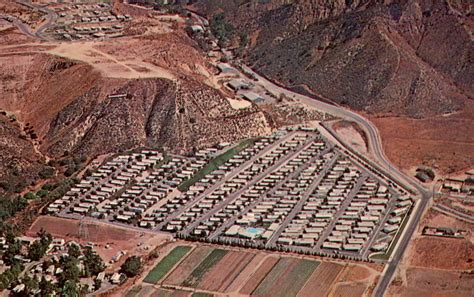 aerial view  blue star mobile home park san fernando ca valley relics museum archives